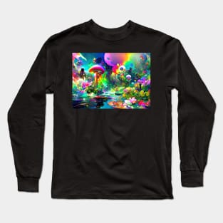 Color Globs | Rainbow Lilypads Long Sleeve T-Shirt